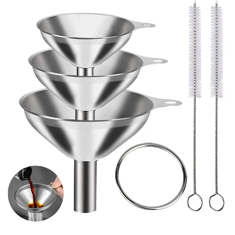 Kitchen Gadgets Latest - Set corong dapur baja tahan karat