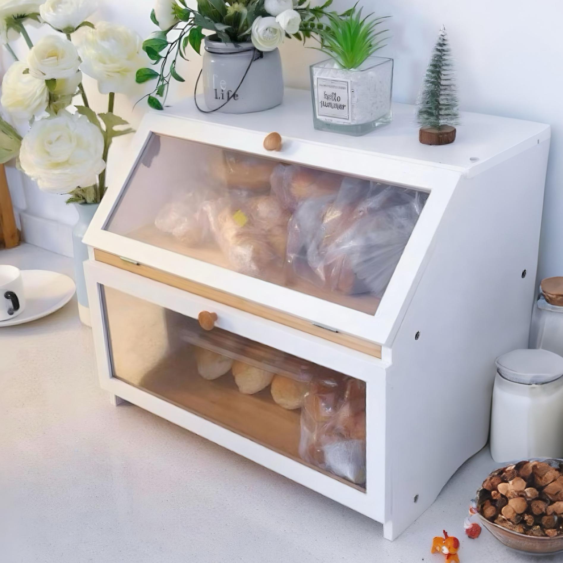 Kitchen Gadgets Storage - HOMEKOKO Kotak Roti Dua Lapis untuk