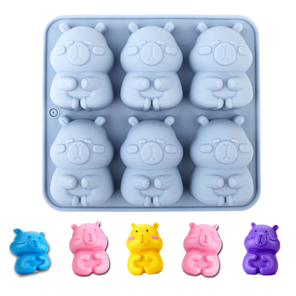 Kitchen Gadgets And Equipment - 1 Cetakan Kue Silikon Berbentuk Capybara