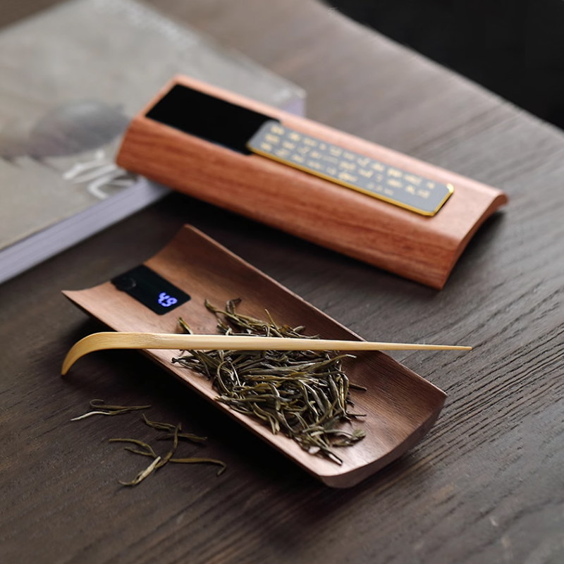 Digital Kitchen Scale - Timbangan Teh Elektronik Kayu Solid Wu