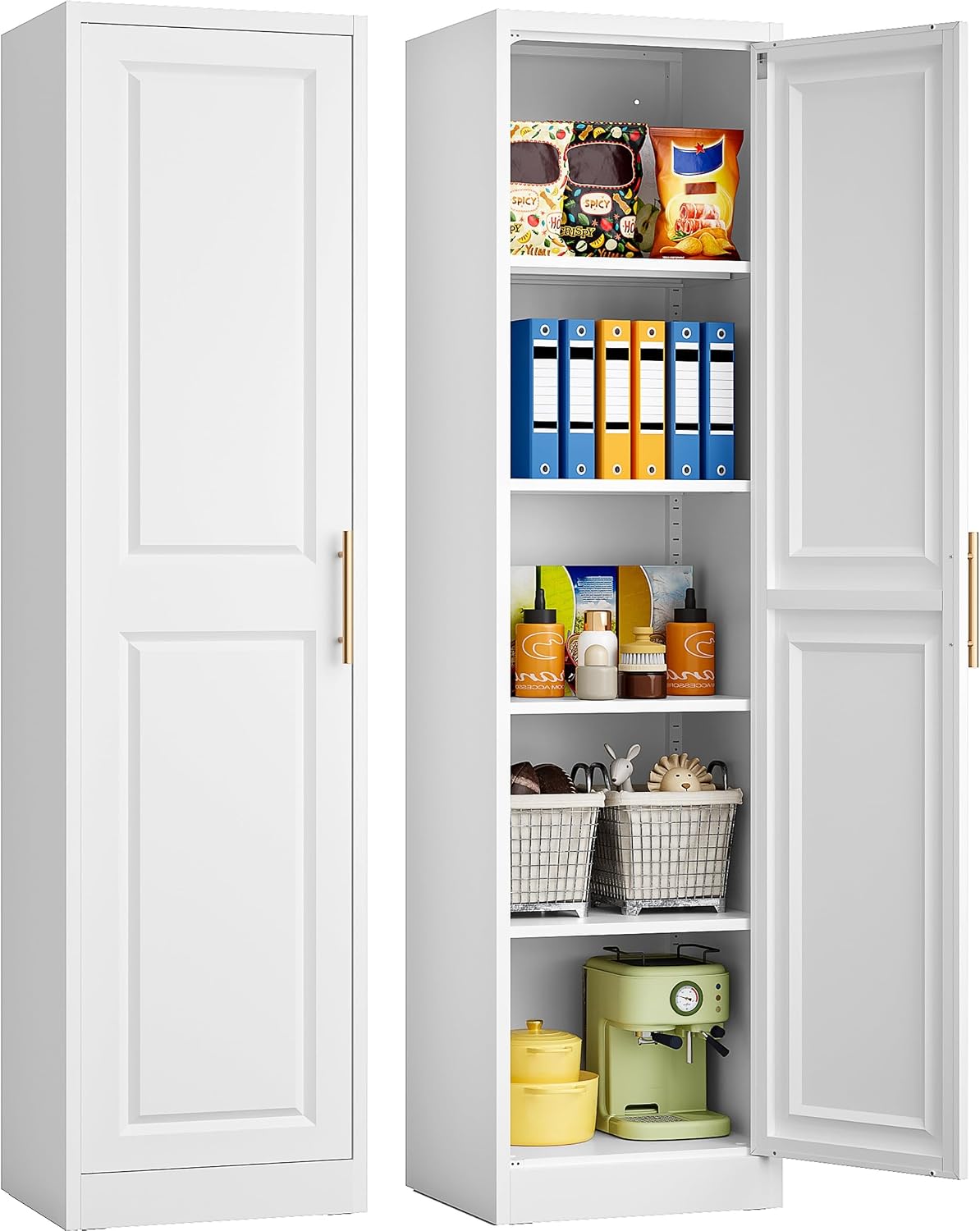 Kitchen Gadgets Storage - Lemari Penyimpanan Tinggi dan Ramping dengan