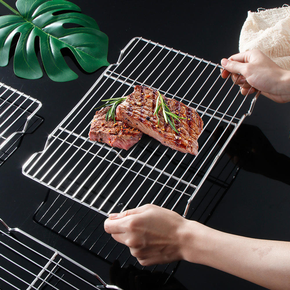 Kitchen Gadgets Latest - Stainless Steel Barbecue Mesh Mat Reusable