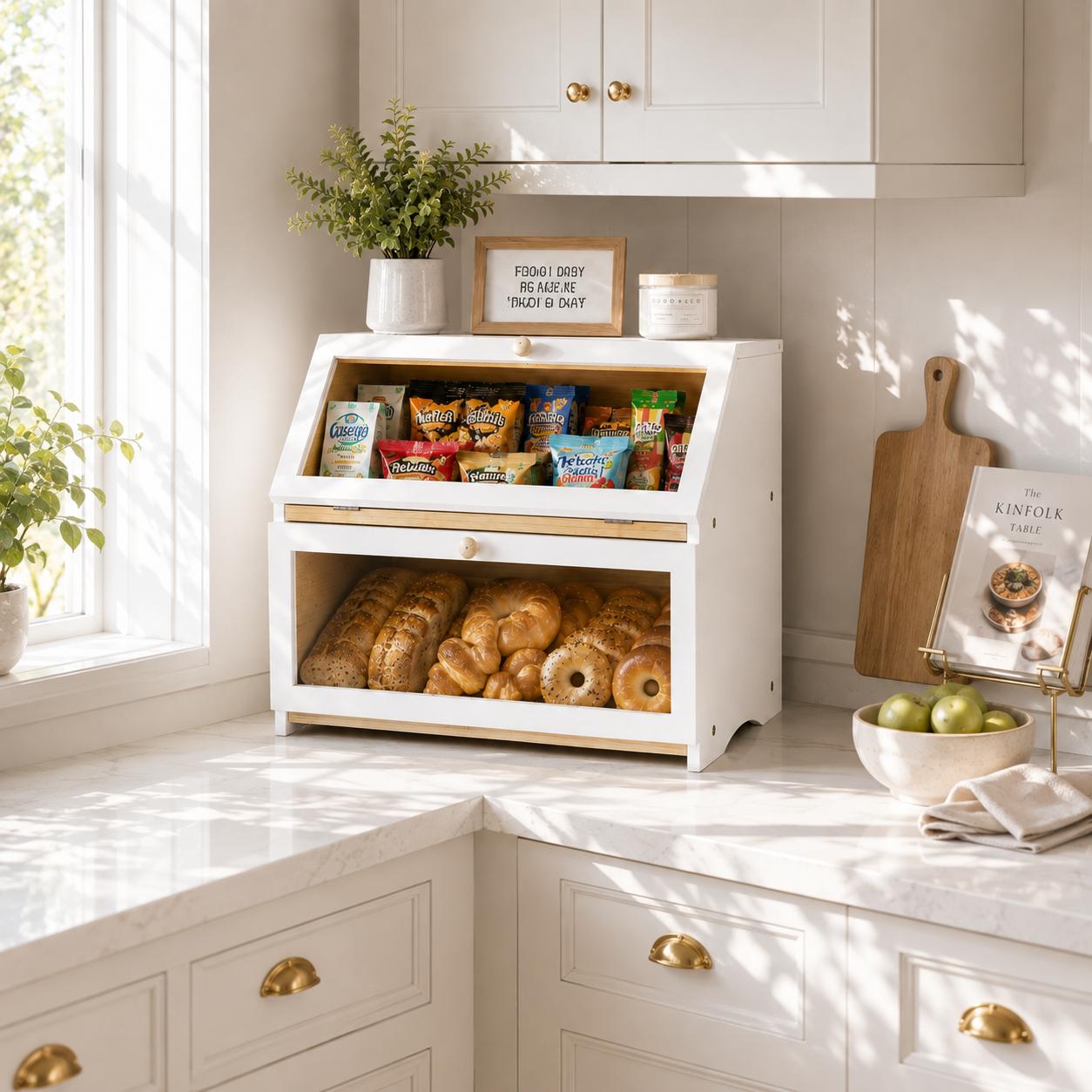 HOMEKOKO Kotak Roti Dua Lapis  - Kitchen Gadgets Storage ulasan dan harga