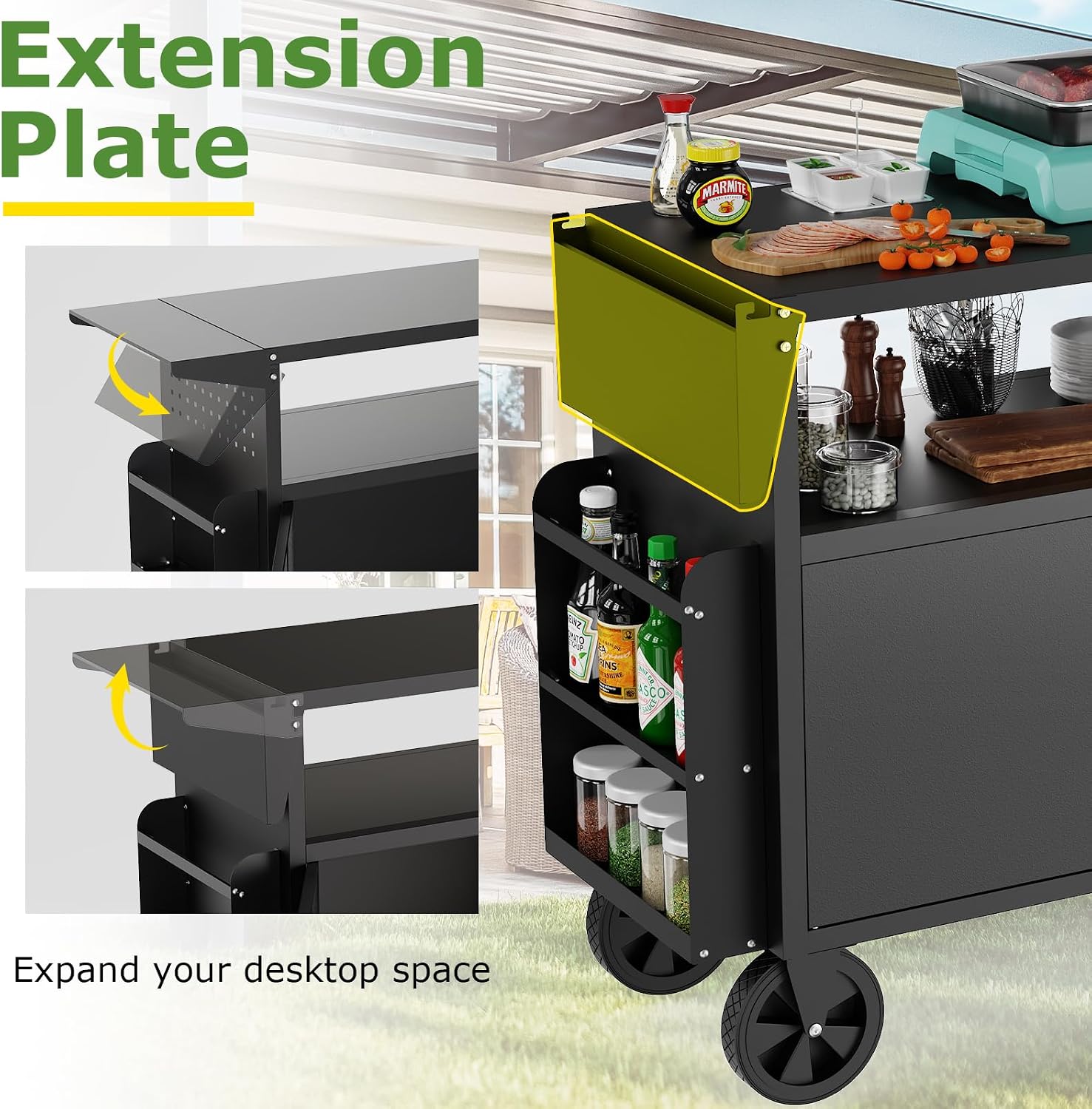 Meja Panggangan Luar Ruangan d - Kitchen Gadgets Storage ulasan dan harga