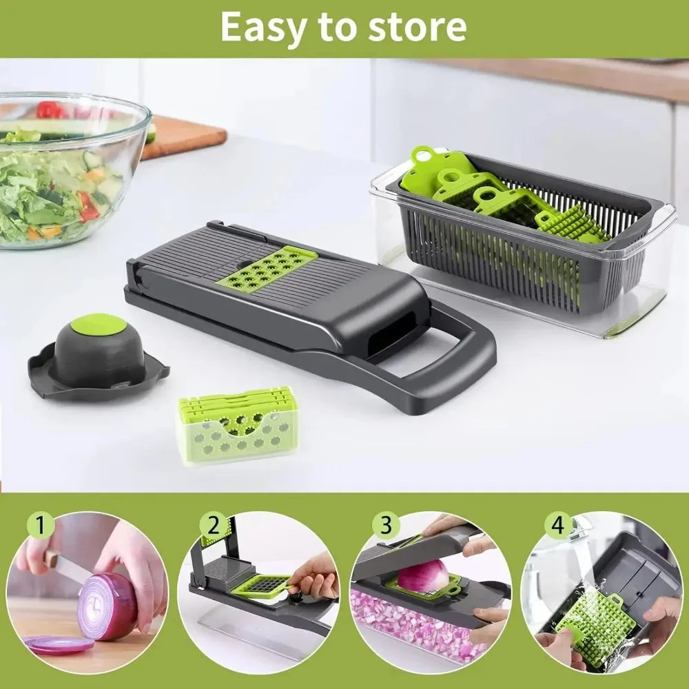Pencincang sayuran multifungsi - Korean Kitchen Gadgets ulasan dan harga