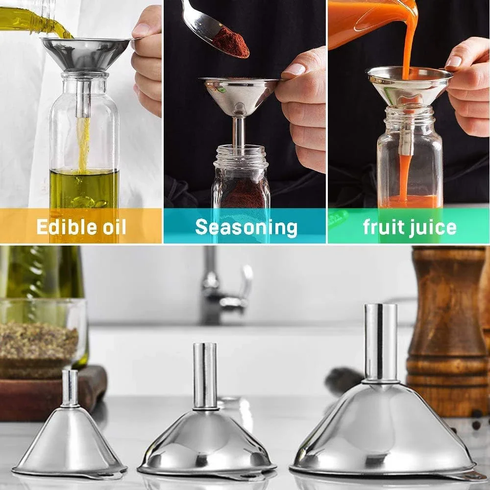 3 buah Set corong dapur baja t - Kitchen Gadgets Latest ulasan dan harga