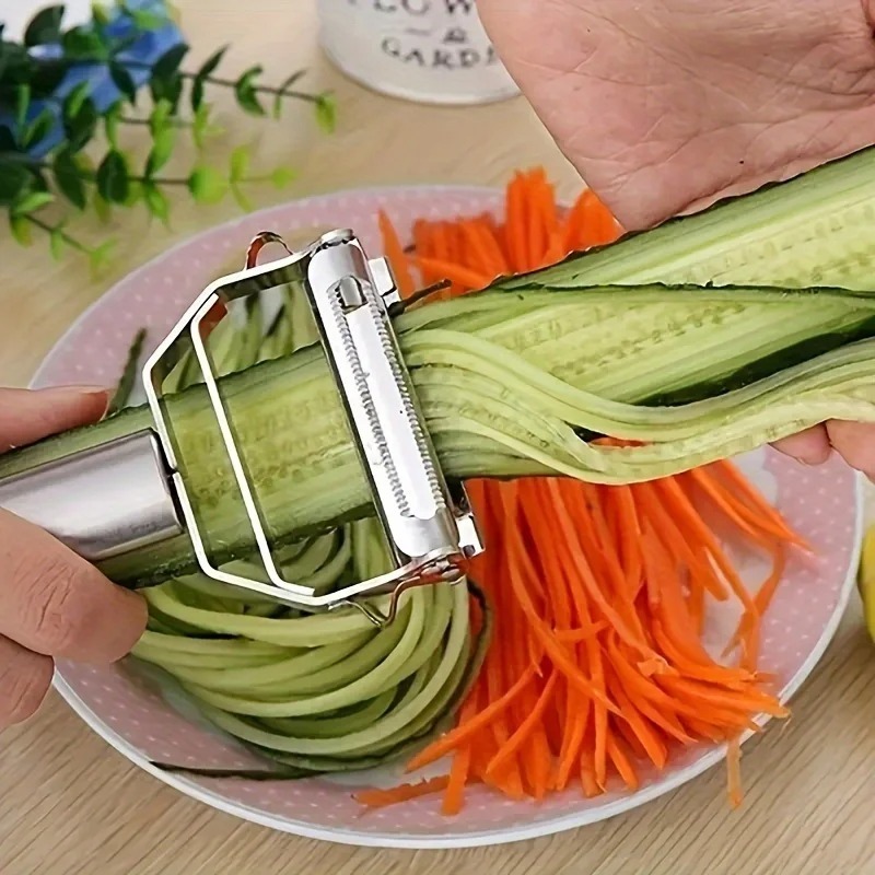 Pengupas Dapur Baja Tahan Kara - Kitchen Gadgets Peeler ulasan dan harga