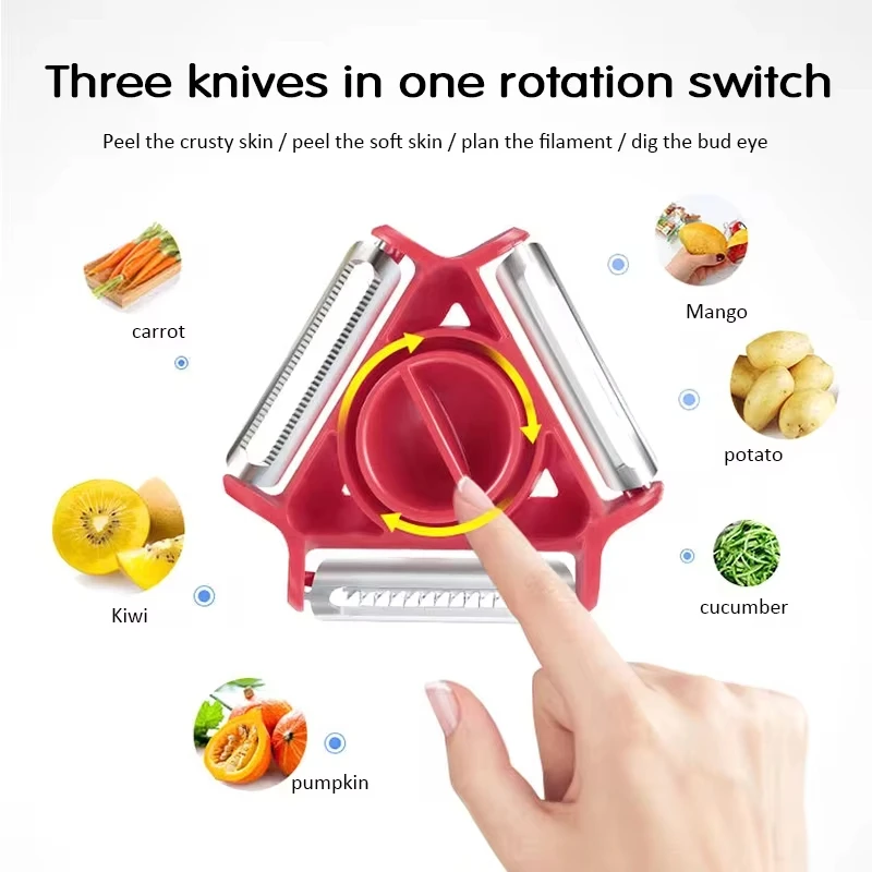 1PC Trio Peeler Set Pengupas S - Kitchen Gadgets Peeler ulasan dan harga