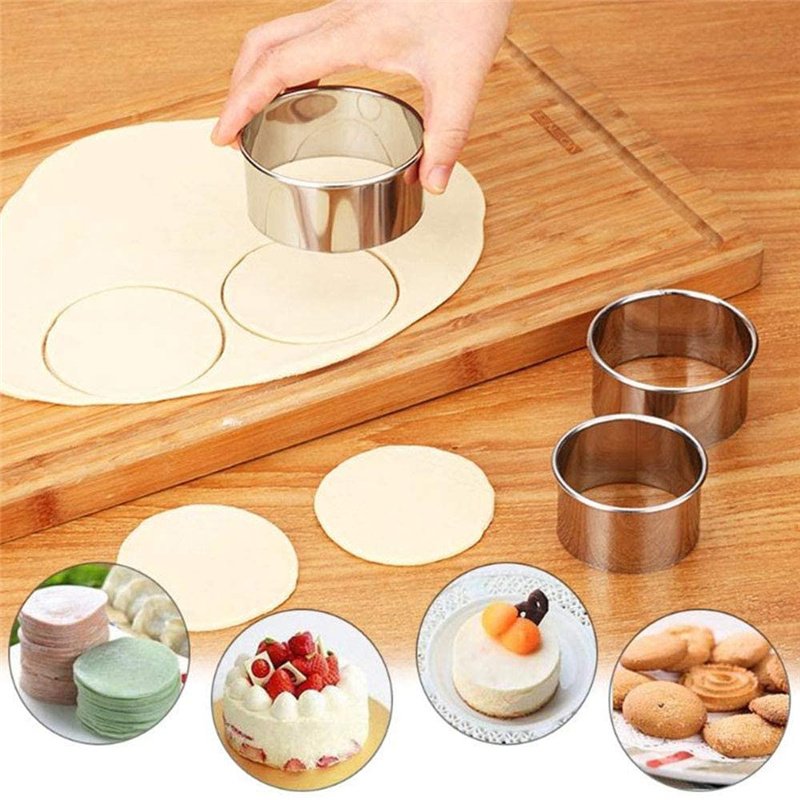 Cetakan biskuit bulat baja tah - Kitchen Gadgets And Equipment ulasan dan harga
