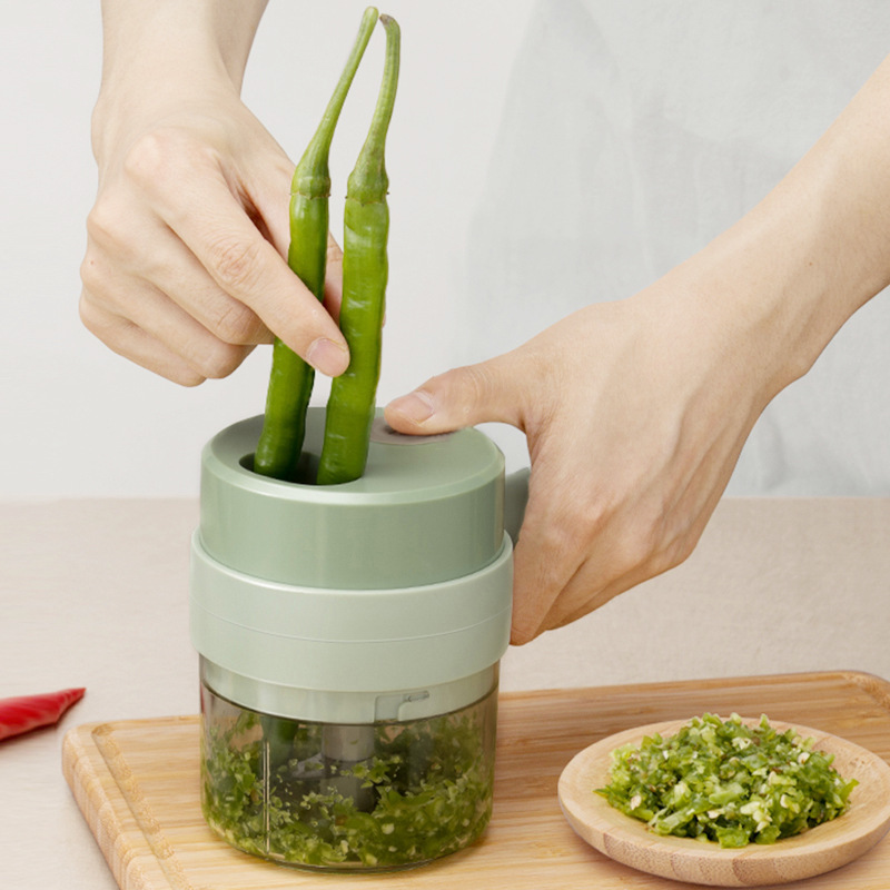 Pemotong Sayur Elektrik 4 In 1 - Kitchen Gadgets Machine ulasan dan harga