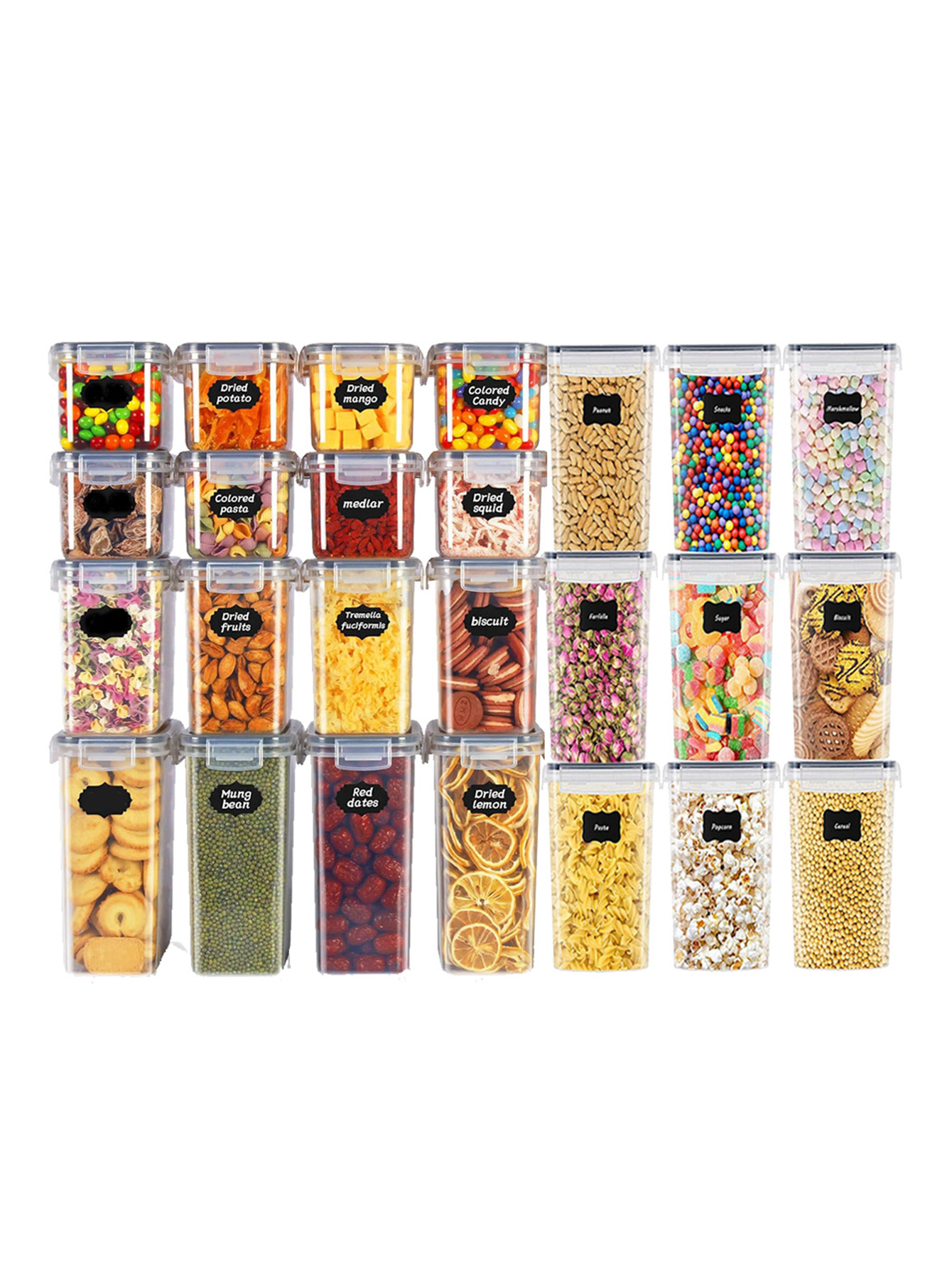 48pcs, Wadah Penyimpanan Makan - Kitchen Gadgets Storage ulasan dan harga