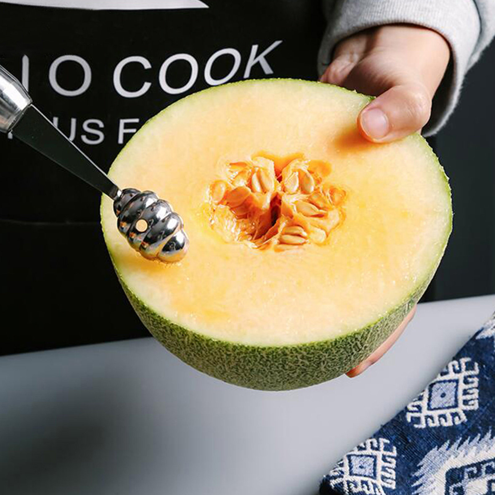 1Pcs Sendok Buah Stainless Ste - Kitchen Gadgets & Toys ulasan dan harga